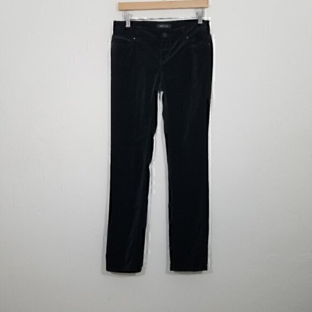 White House Black Market Velvet Stretch Pants Black Size 2